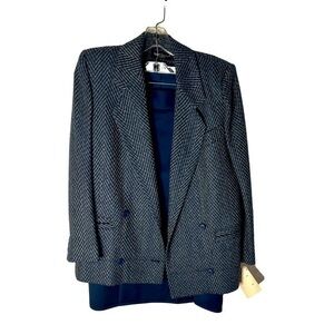 Harvé Benard Vintage 80s Women’s Blazer and Skirt Set – Size 8 Petite – NWT
